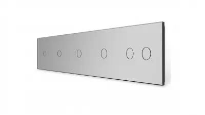 LIVOLO 5-ÖS KERET EZÜST KAPCSOLÓHOZ 4X EGYES + KETTŐ KAPCSOLÓ