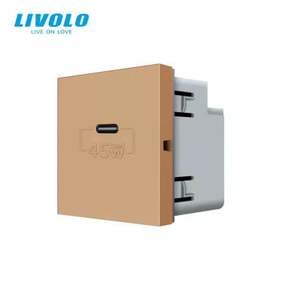LIVOLO TÖLTŐ QC-PD 45W USB C ARANY