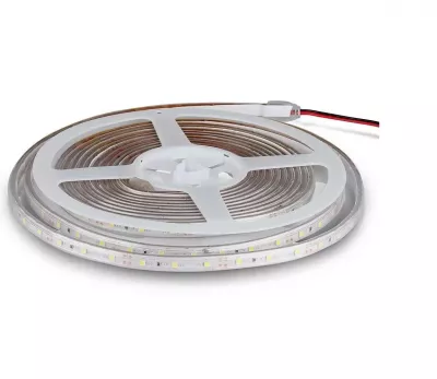 LED SZALAG 12V 3,2W SMD3528 PIROS IP65 400lm 5M / TEKERCS !!!