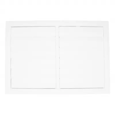 VENTIL PVC SZELLŐZŐRÁCS, FEHÉR KARIMA NÉLKÜL, GRAV. ZSALUVAL