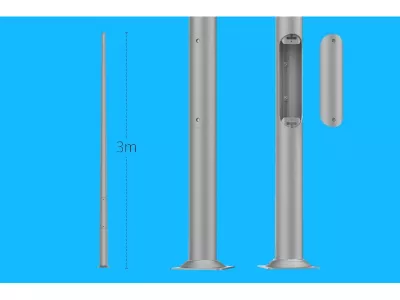 ALUMINIUM OSZLOP 3m 60mm