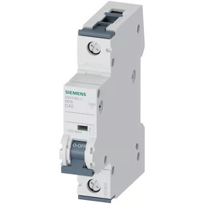 Kismegszakító 1P C 40A 10kA SIEMENS 5SY4140-7