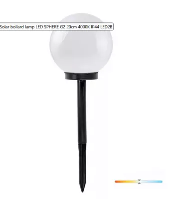 Szolár lámpa LED SPHERE @