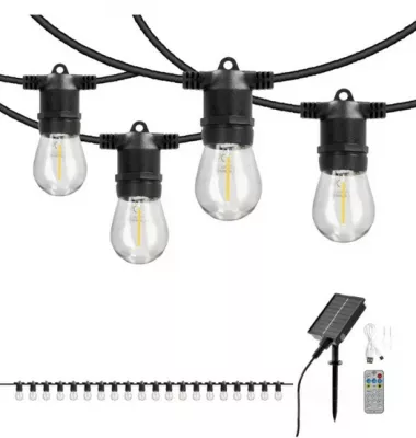 Szolár KERTI FÉNYFÜZÉR 10m 20xE27 @