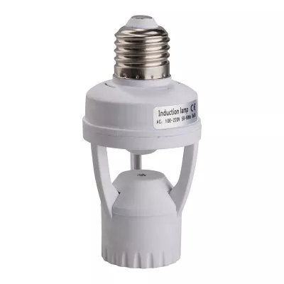 Lámpatartó E27 PIR 360 mozgásérzékelős fehér