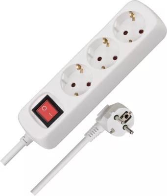 ELOSZTÓ 3-AS 1.4M KAPCS H05VV-F3x1.5 H05VV-F3G1.5 KAPCSOLÓVAL