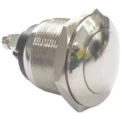 NYOMÓGOMB 250V 2A Nyomógomb, PBS-28B ezüst 250 V/AC 2s