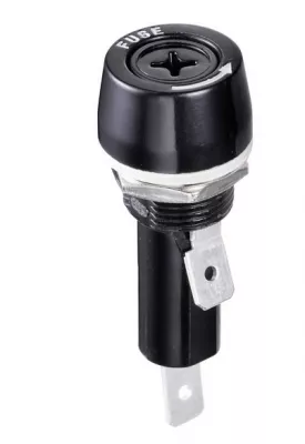 BIZTOSÍTÉK TARTÓ 15A 250V Biztosíték tartó 15 A 250 V 6,3x32