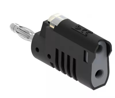 BANÁNDUGÓ 4mm FEKETE