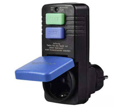 SZEMÉLYVÉDŐ KÖZTES DUGÓ 16A 0,01A 230 V/AC IP54