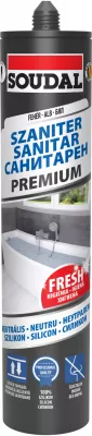 SOUDAL PRÉMIUM SZAN.SZILIKON FH 280@ SZANITER NEUTRÁLIS SZILIKON, FEHÉR