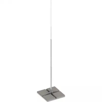 FELFOGÓOSZLOP+TALP 3,5m V2A/ALU 4x12kg BETONALAPPAL