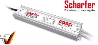 LED TÁPEGYSÉG 150W 24VDC 6,25A IP67 in:170-250V ou:24DC/6,25A