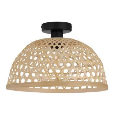 MENNY.LÁMP E27 40W 230V@ BAMBUSZ BARNA