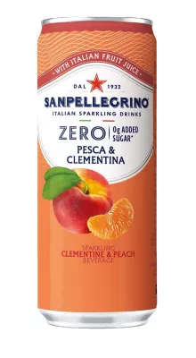SAN PELLEGRINO PEACH-CLE.ZERO 0,33L PEACH-CLEMENTIN SZÉNSAVAS