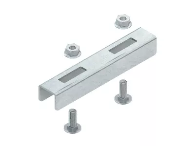 ÖSSZEKÖTÖ 2996 41x41mm C-PROFILHOZ 41X41, 2 CSAVARRAL,