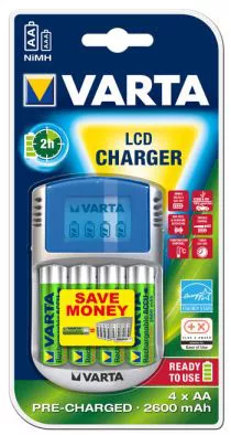 VARTA AKKUTÖLTŐ LCD+4x2600mAh akku
