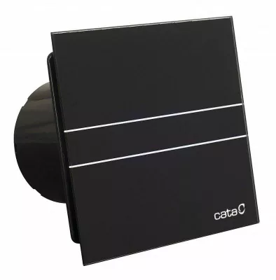 CATA E-100MT BK ventilátor metakrilát előlappal, utószellőztető funkcióval, fekete