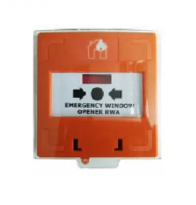 HONNOR SECURITY HS-EB-20 P tűzjelző, kézi, plexivel, piros