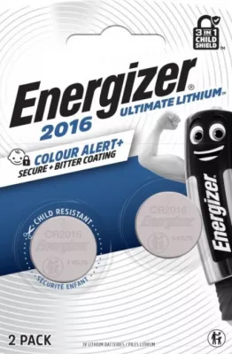 Energizer CR2016 elem Lítium 2db/bl Ultimate Lítium Performance CR2016