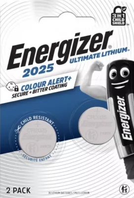 Energizer CR2025 elem Lítium 2db/bl Ultimate Lítium Performance CR2025