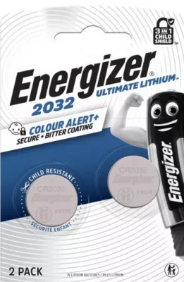Energizer CR2032 elem Lítium 2db/bl Ultimate Lítium Performance CR2032