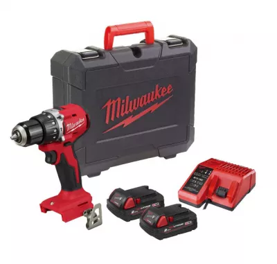 MILWAUKEE M18 BLPDRC-202C ÜF.CSAV@ ÜTVEFÚRÓ-CSAVAROZÓ + 2DB AKKU + TÖLT