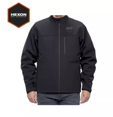 MILWAUKEE M12 HJBL6-0 FŰTHETŐ KABÁT@ L-ES MÉRET, FEKETE