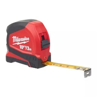 MILWAUKEE MÉRŐSZALAG 3M/12mm LEDES@ METRIKUS, LED LÁMPÁVAL