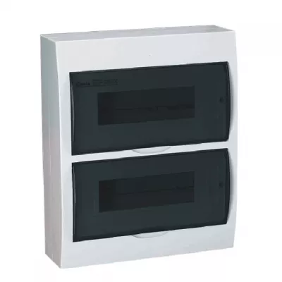LAK.ELOSZTÓ FKIV.2X12M AJTÓVAL IP40 DB212S 2X12P/SMD falon kív.dob