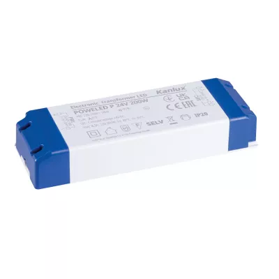 ELEKTRONIKUS TRAFÓ 200W 24V DC POWELED P 24V 200W működtető