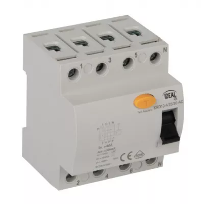 ÁRAMVÉDŐ 40A 4P 30mA KRD10-4/40/30-AC