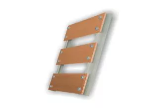 Gyűjtősíntartó Z profil 40x10mm2 3P Z185/1 Schmidt 011400