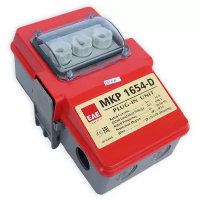 Leágazó doboz MKP1654-D1 üres IP55 16A PLUG-IN