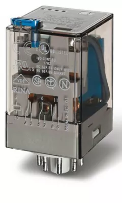 RELÉ FINDER 48V/DC 10A 8P 2CO