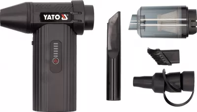 YATO Légseprű és autós porszívó 7,2@ 4 Ah 130000 RPM Tartozékokkal