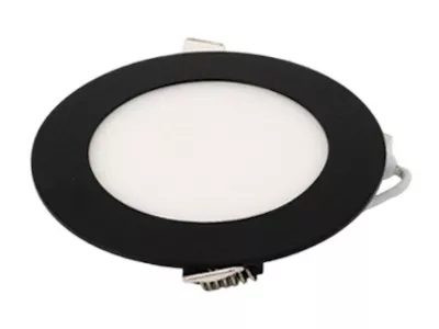 MIDEA LED panel kerek fekete 6W 3000/4000/6000K 320lm süllyesztett, anyaga: alumínium
