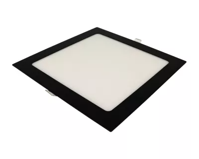 MIDEA LED panel négyzet fekete 18W 3000/4000/6000K 1300lm süllyesztett, anyaga: alumínium