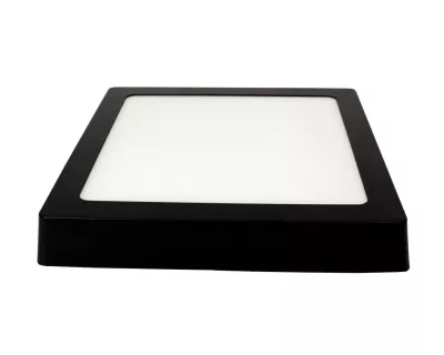 MIDEA LED panel négyzet fekete 18W 3000/4000/6000K 1300lm falon kívüli, anyaga: alumínium