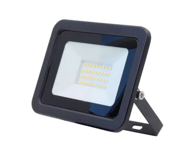 LED fényvető/reflektor 30W 4000K 2200lm fekete, lapos kivitel