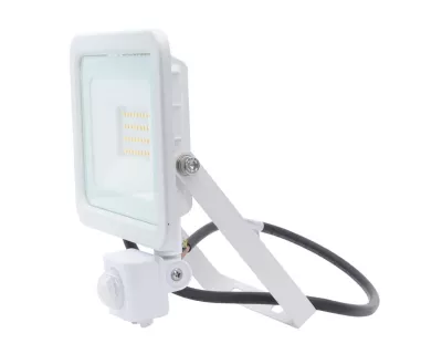 LED fényvető/reflektor mozgásérzékelővel 30W 4000K 2200lm fehér, lapos kivitel, előtét nélkül