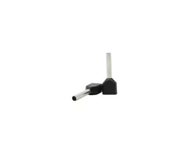 IKERÉRVÉGHÜVELY 2x1.5mm2 FEKETE