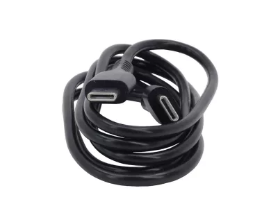 USB-C USB-C töltőkábel fekete 1m@