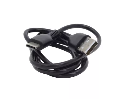 USB-A USB-C töltőkábel fekete 1m@