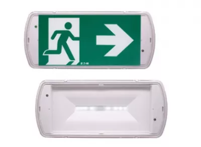 VÉSZVIL.LED FALI 3h ÁLL/KÉSZ. IP42@ 3 ISO PIKTOGRAM