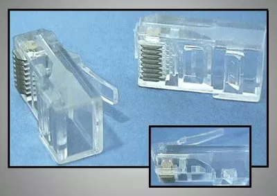 RJ45 UTP dugó 8P/8P CAT5e lapos kábelhez