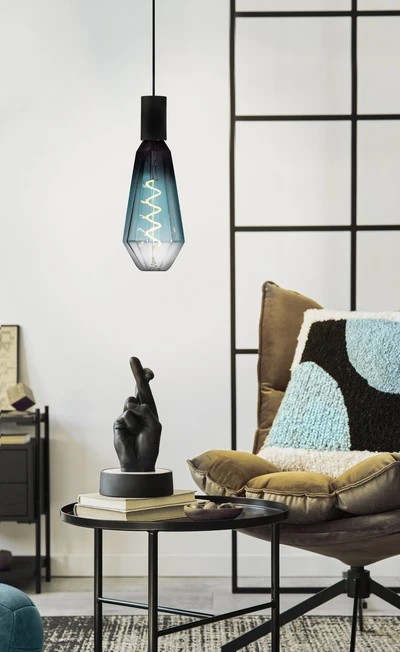 LED E27 T100 4W 2000K 120Lm kék@