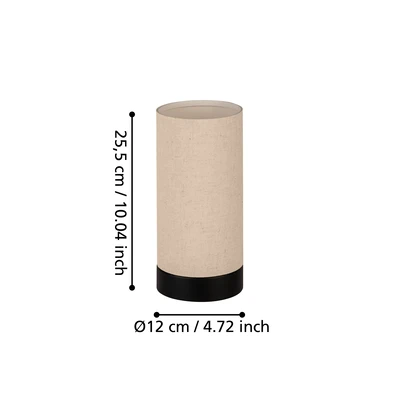 FENIGLIA Asztali E27 1x40W natúr