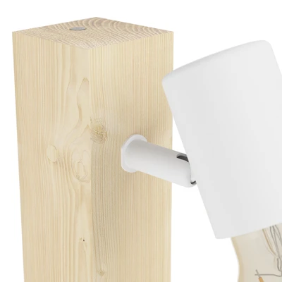 TOWNSHEND 3 Fali E27 10W tölgy/feh@
