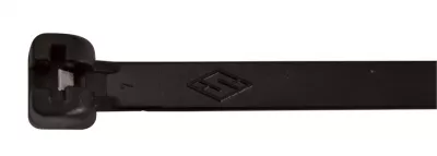 Kábelkötegelő 140x3,6mm fekete PA6.6 uv álló, fémnyelves 100db/csomag